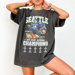 Seattle Seahawks NFC Champions Go Win It All Seed 1 Super Bowl Game Day Tee